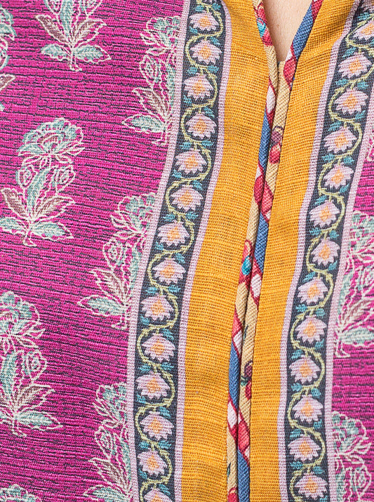 3 PIECE - PRINTED KHADDAR SUIT - MISTY SEA MORBAGH WN_23   