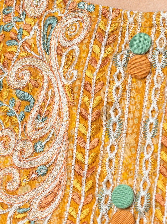 3 PIECE - EMBROIDERED KHADDAR SUIT - SUNSET DAYS MORBAGH WN_23   