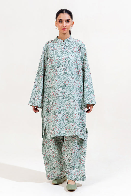 2 PIECE PRINTED KHADDAR SUIT-JACOBEAN PEARL (UNSTITCHED)