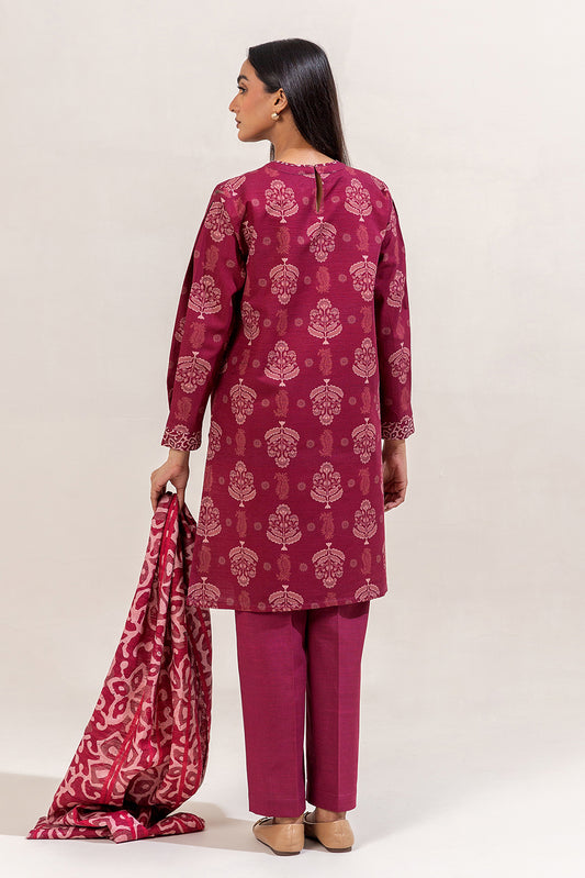 3 PIECE PRINTED KHADDAR SUIT-MULBERRY GROVE (UNSTITCHED)