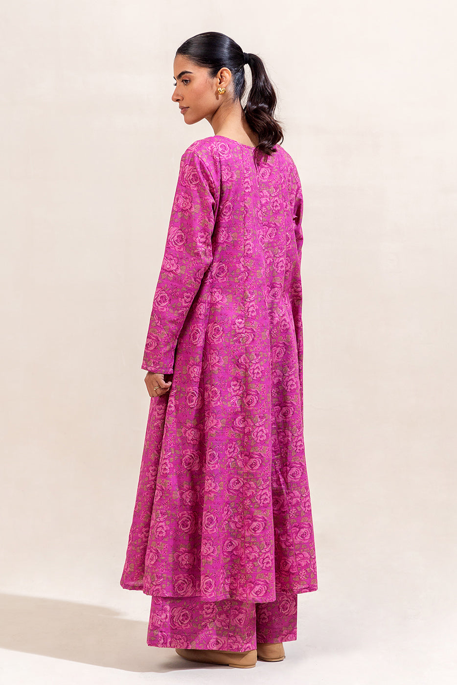 2 PIECE PRINTED KHADDAR SUIT-ROSETTE RUSH (UNSTITCHED)