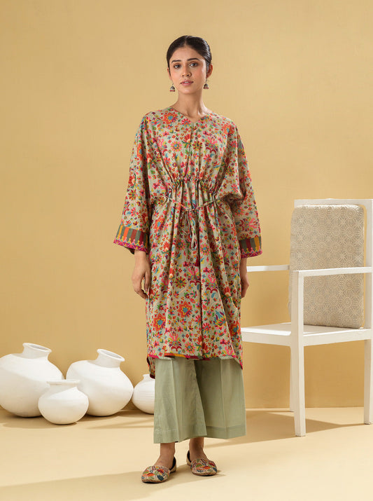 1 PIECE - PRINTED LAWN SHIRT - SUMMER BREEZE MORBAGH SU_22   