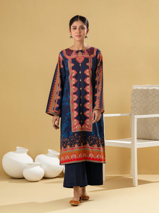 1 PIECE - PRINTED LAWN SHIRT - MIDNIGHT DEW MORBAGH SU_22   