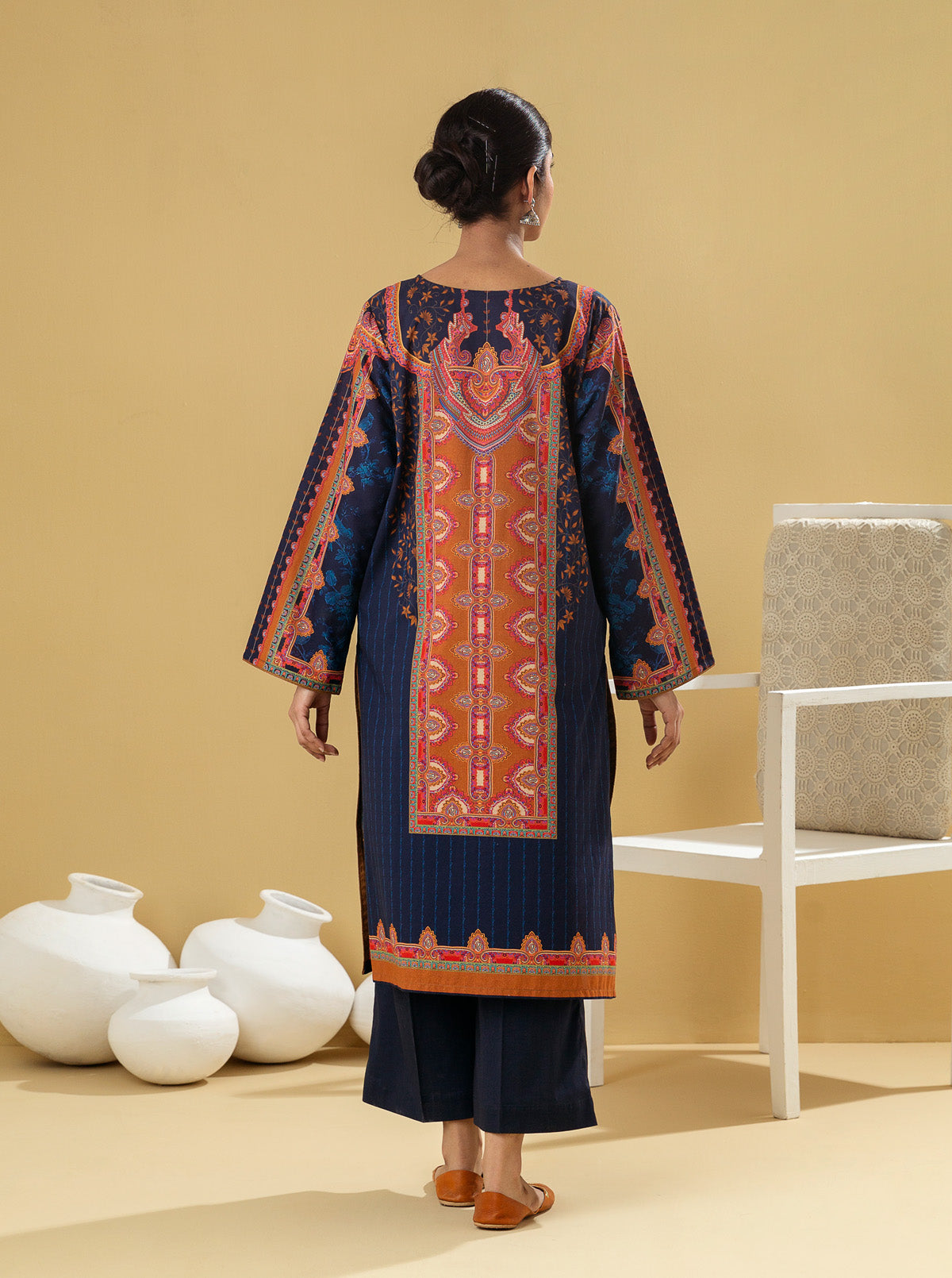 1 PIECE - PRINTED LAWN SHIRT - MIDNIGHT DEW MORBAGH SU_22   