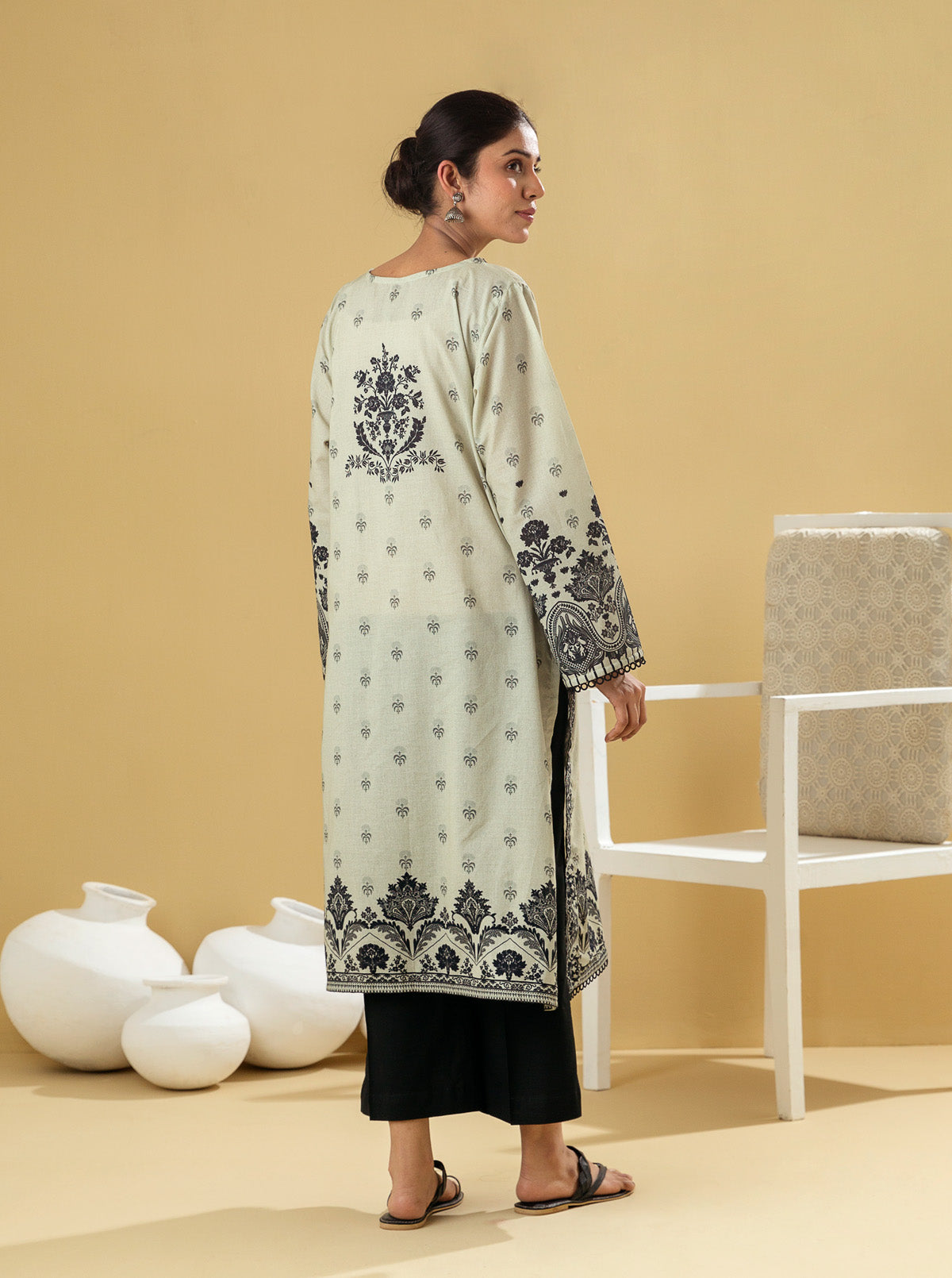 1 PIECE - PRINTED LAWN SHIRT - MAJESTIC BLOOM MORBAGH SU_22   