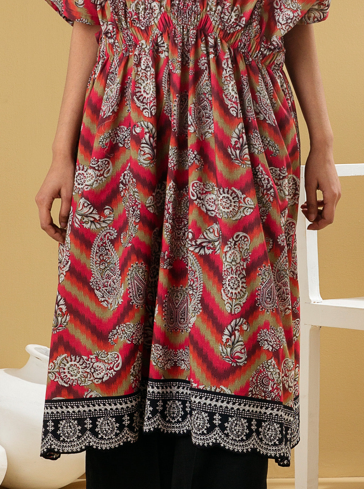 1 PIECE - PRINTED LAWN SHIRT - PAISLEY GLEAM MORBAGH SU_22   