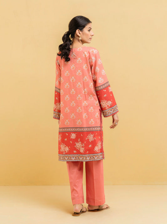 2 PIECE - PRINTED LAWN SUIT - CORAL HAZE MORBAGH SU_22   