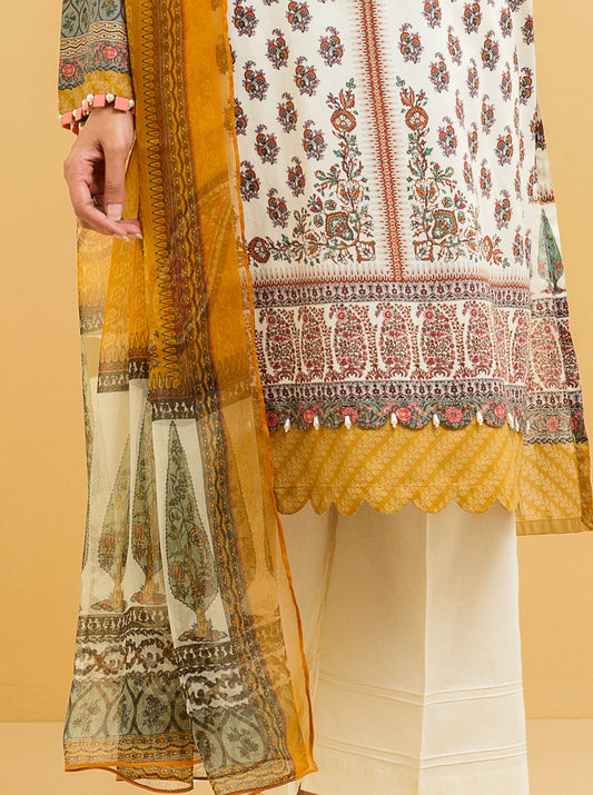 2 PIECE - PRINTED LAWN SUIT - CLASSICAL CRAFT MORBAGH SU_22   