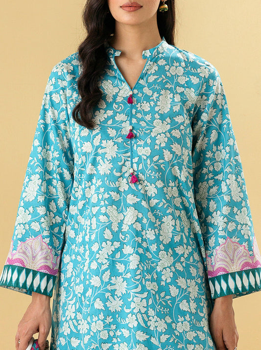 3 PIECE - PRINTED LAWN SUIT - DELICATE FLORA MORBAGH SU_22   