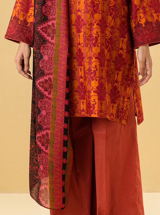 3 PIECE - PRINTED LAWN SUIT - ANTIQUE TREASURE MORBAGH SU_22   