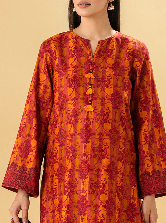 3 PIECE - PRINTED LAWN SUIT - ANTIQUE TREASURE MORBAGH SU_22   