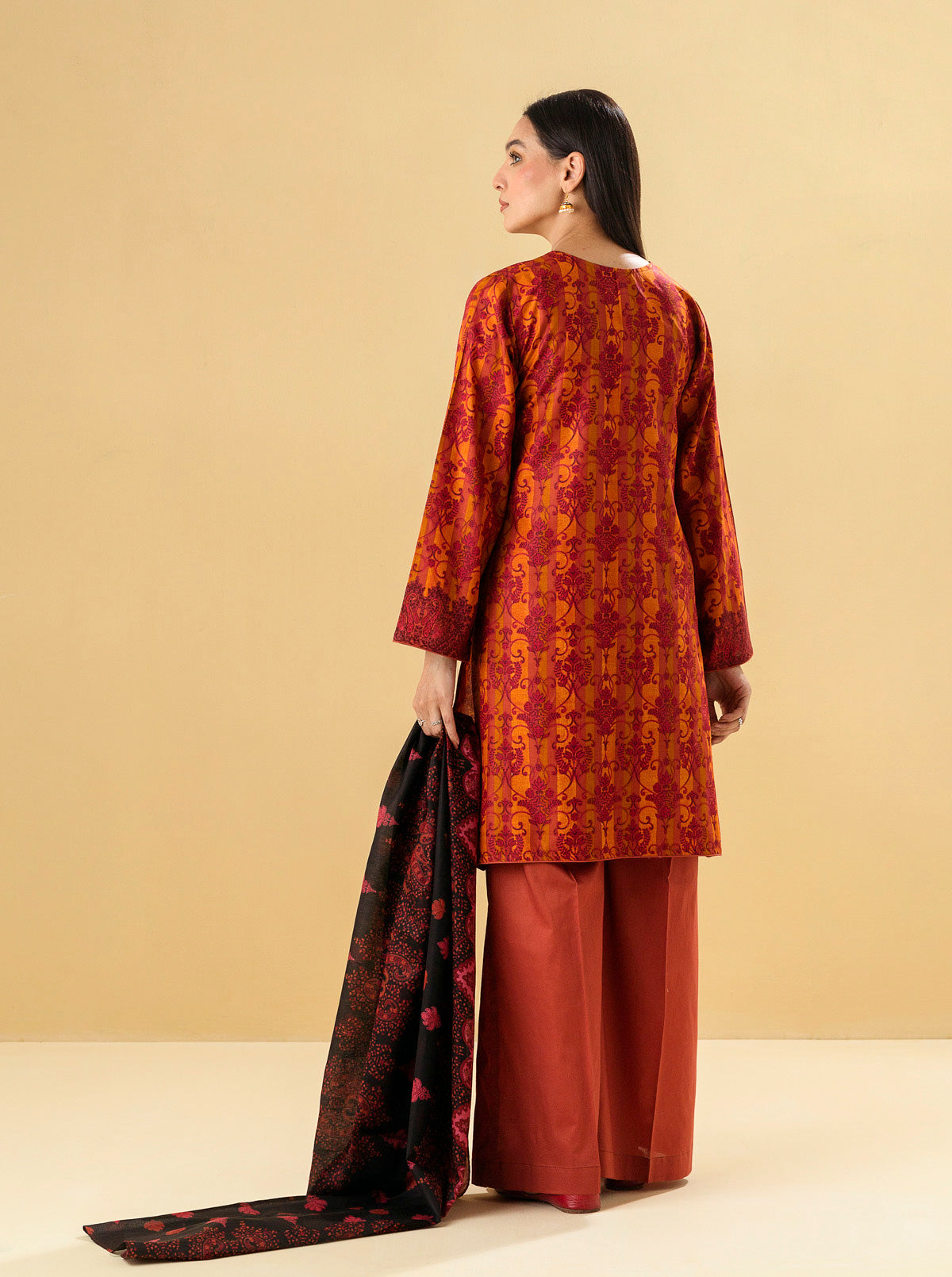 3 PIECE - PRINTED LAWN SUIT - ANTIQUE TREASURE MORBAGH SU_22   