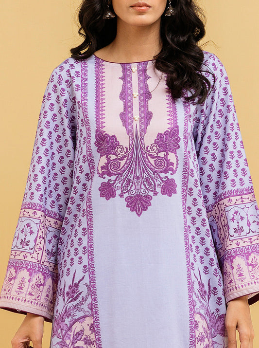 3 PIECE - PRINTED LAWN SUIT - LILAC BREEZE MORBAGH SU_22   