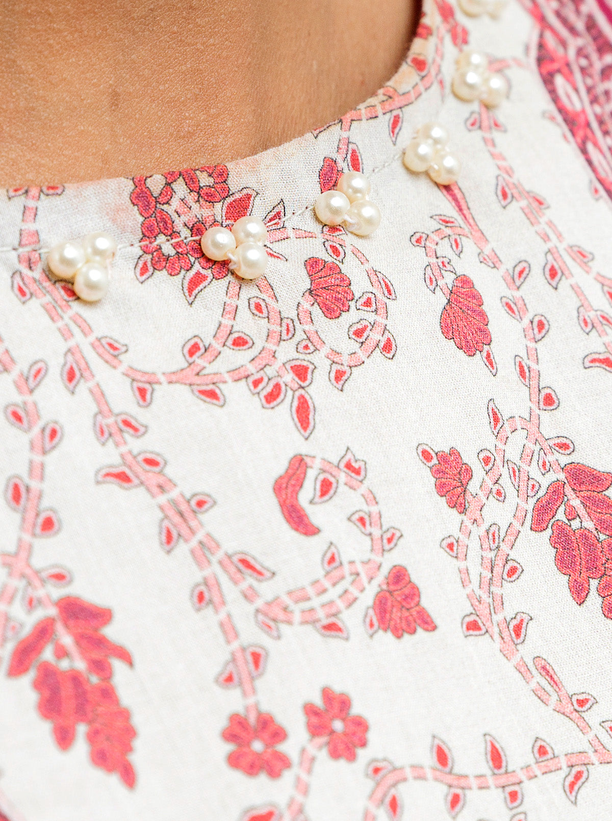 3 PIECE - PRINTED LAWN SUIT - ELEGANT FUCHSIA MORBAGH SU_22   