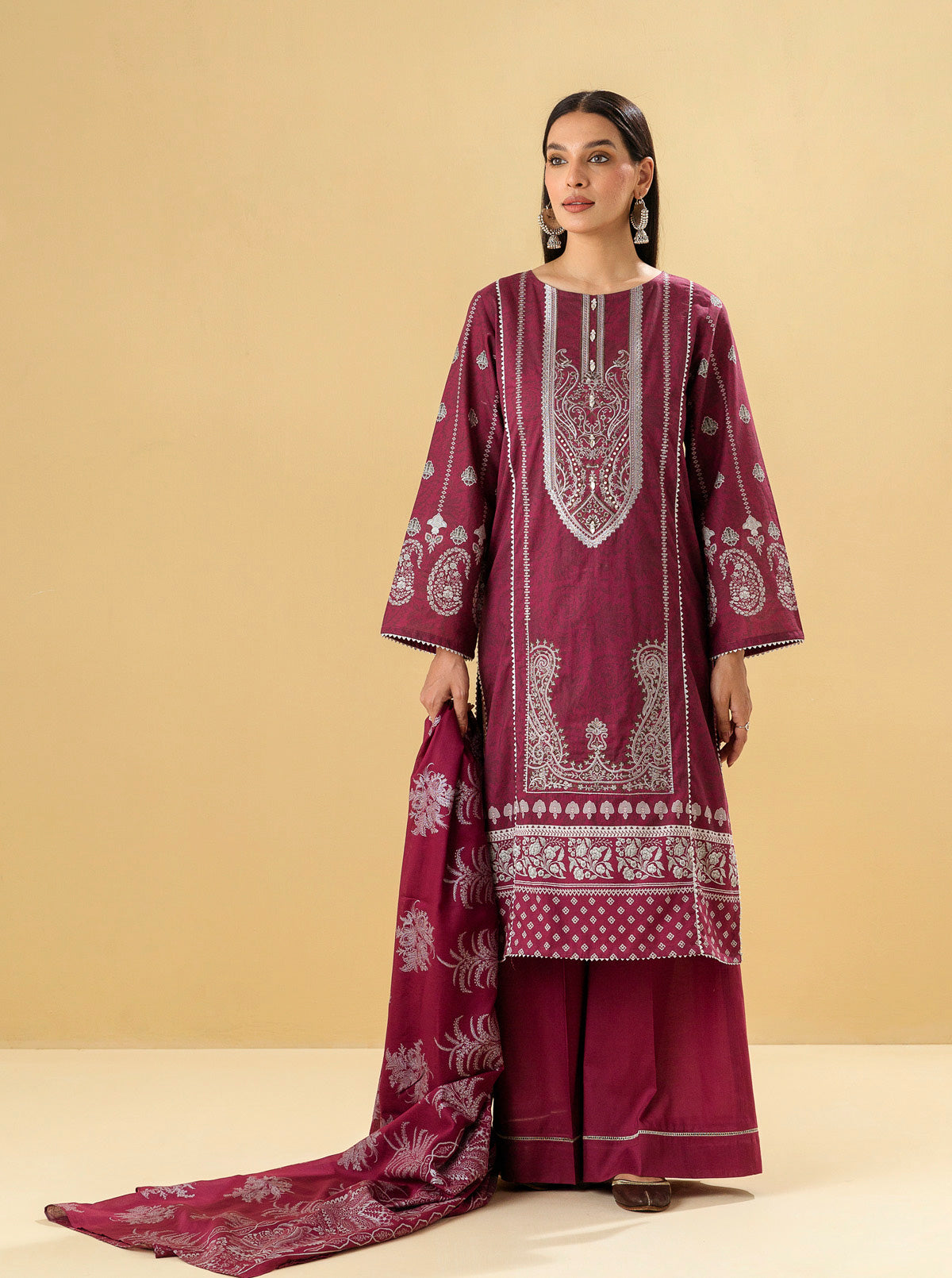3 PIECE - EMBROIDERED LAWN SUIT - ROCOCO DREAM MORBAGH SU_22   