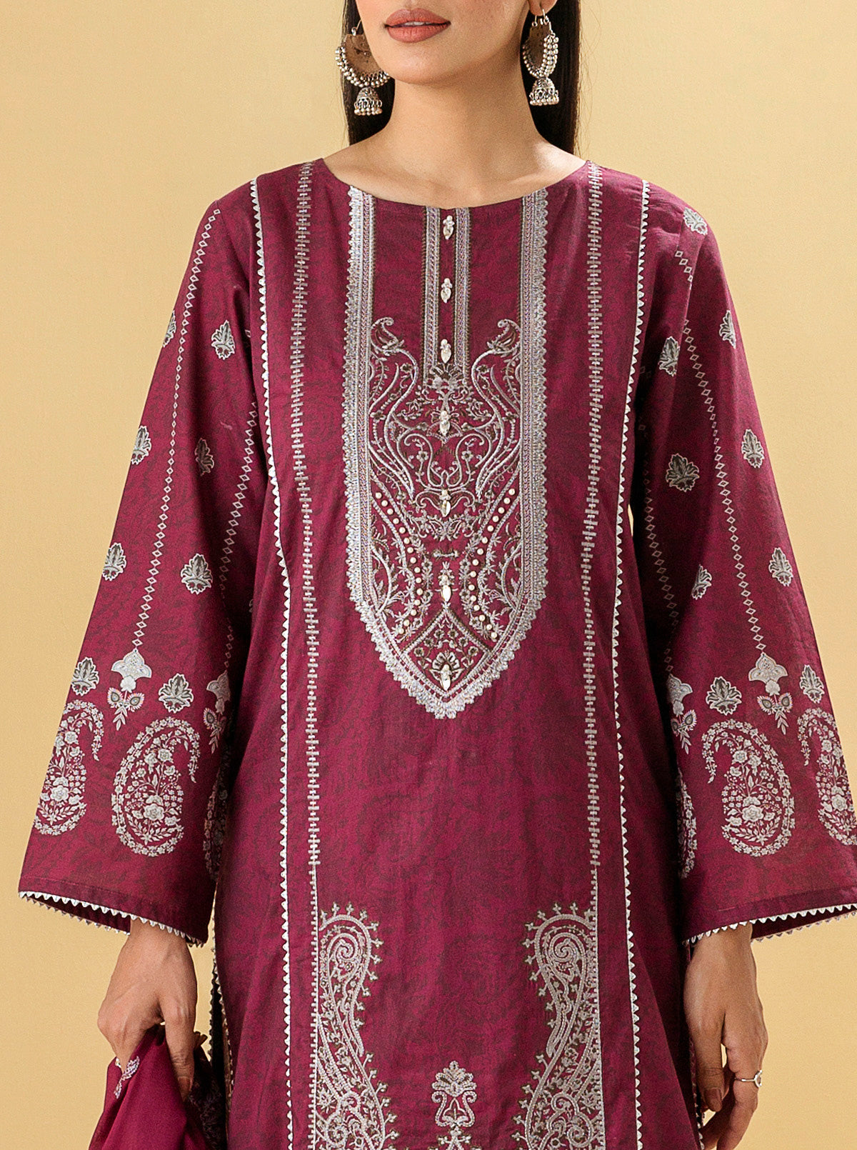 3 PIECE - EMBROIDERED LAWN SUIT - ROCOCO DREAM MORBAGH SU_22   