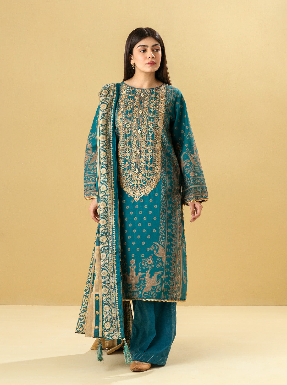 3 PIECE - EMBROIDERED LAWN SUIT - MYTHIC ENTHIC MORBAGH SU_22   