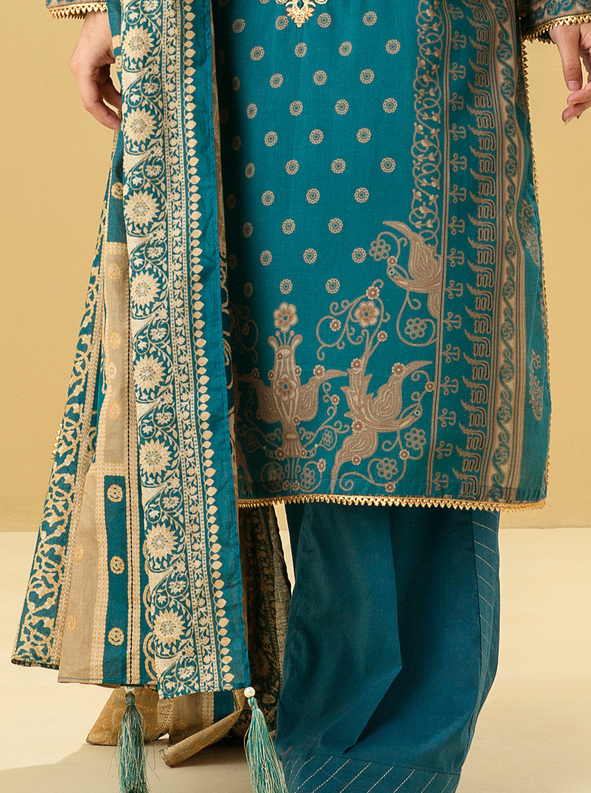 3 PIECE - EMBROIDERED LAWN SUIT - MYTHIC ENTHIC MORBAGH SU_22   