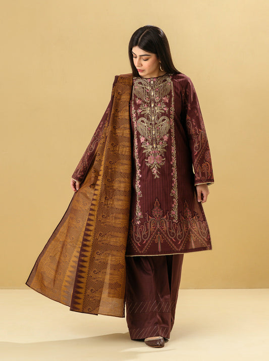 3 PIECE - EMBROIDERED LAWN SUIT - ENCHANTED JEWEL MORBAGH SU_22   