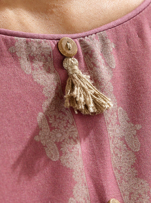 3 PIECE - PRINTED LAWN SUIT - MAUVE GLOW MORBAGH SU_22   