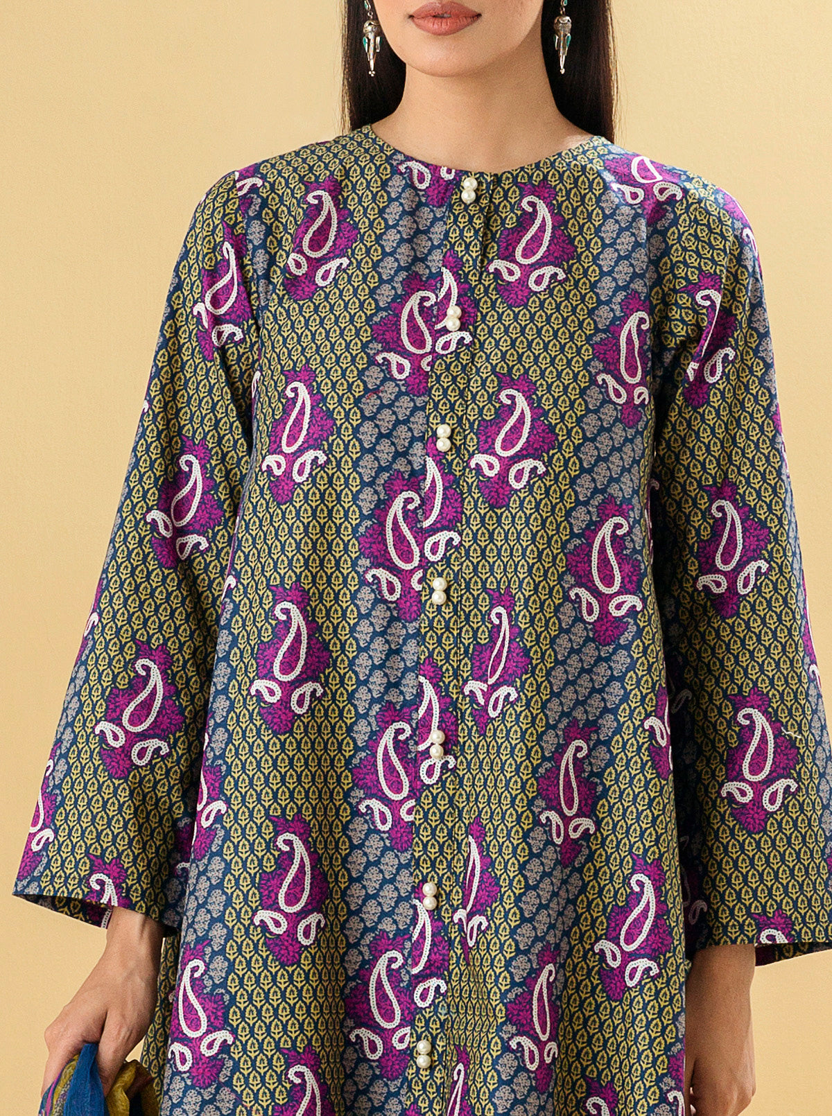 3 PIECE - PRINTED LAWN SUIT - PAISLEY CRAFT MORBAGH SU_22   