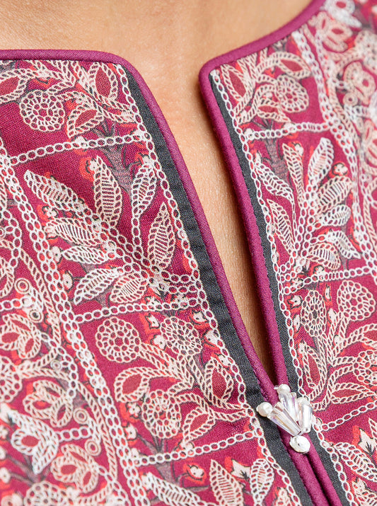 3 PIECE - PRINTED LAWN SUIT - DIVINITY FLORAL MORBAGH SU_22   