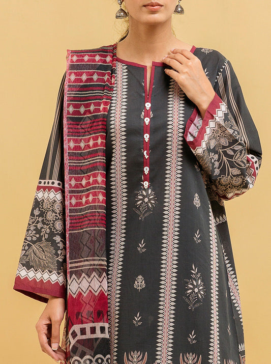 3 PIECE - PRINTED LAWN SUIT - GRACE GLORIA MORBAGH SU_22   