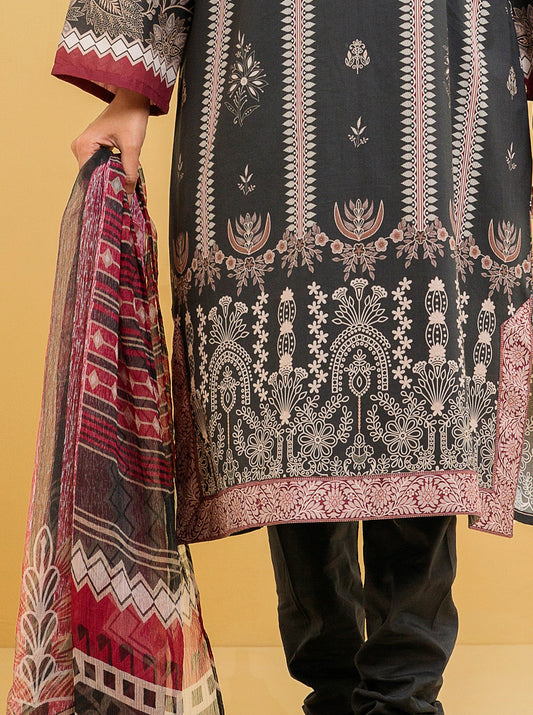 3 PIECE - PRINTED LAWN SUIT - GRACE GLORIA MORBAGH SU_22   