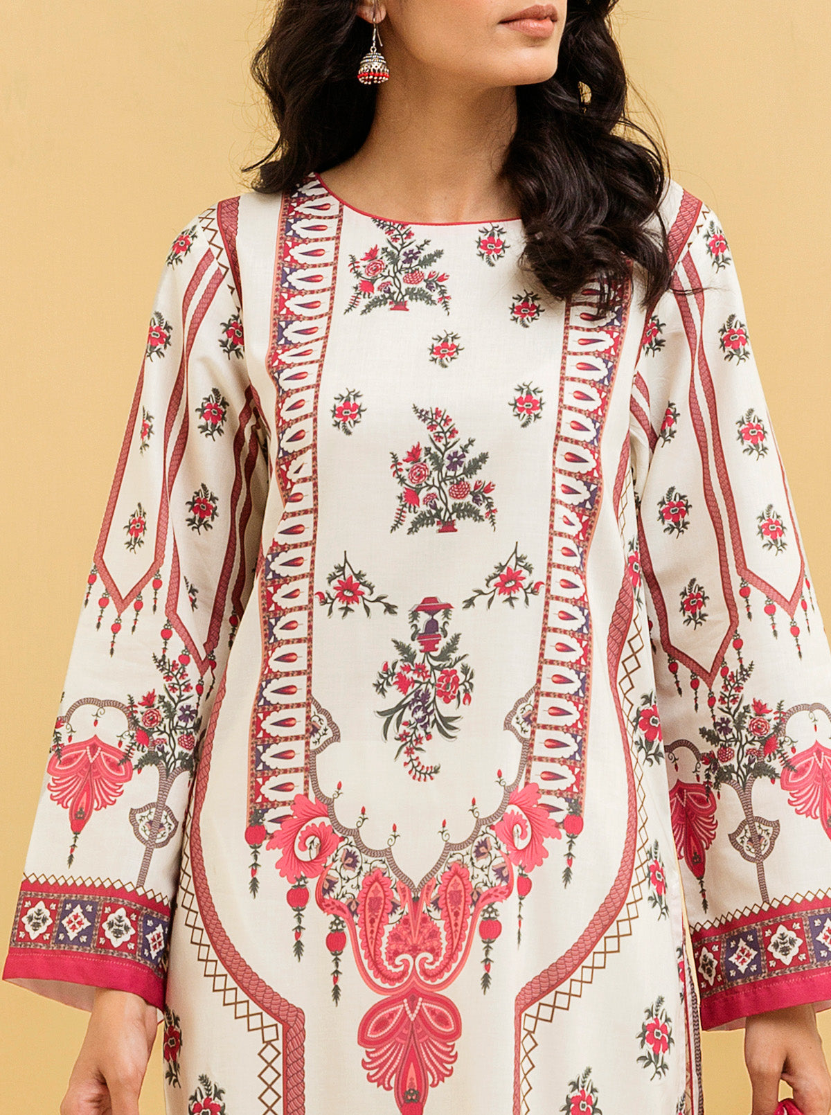 3 PIECE - PRINTED LAWN SUIT - SPRING DELIGHT MORBAGH SU_22   