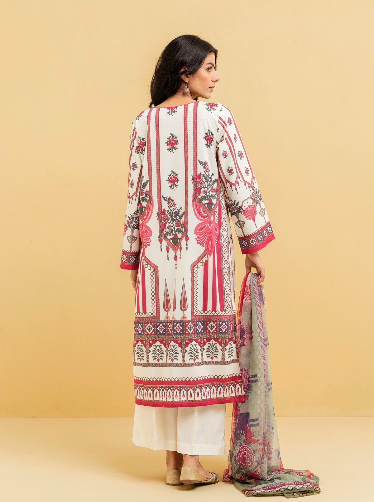 3 PIECE - PRINTED LAWN SUIT - SPRING DELIGHT MORBAGH SU_22   