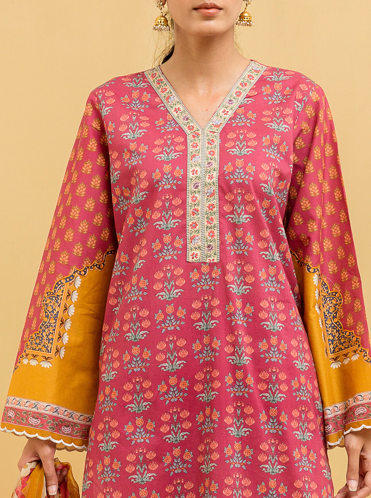 3 PIECE - PRINTED LAWN SUIT - BLOOMING BOUQUET MORBAGH SU_22   