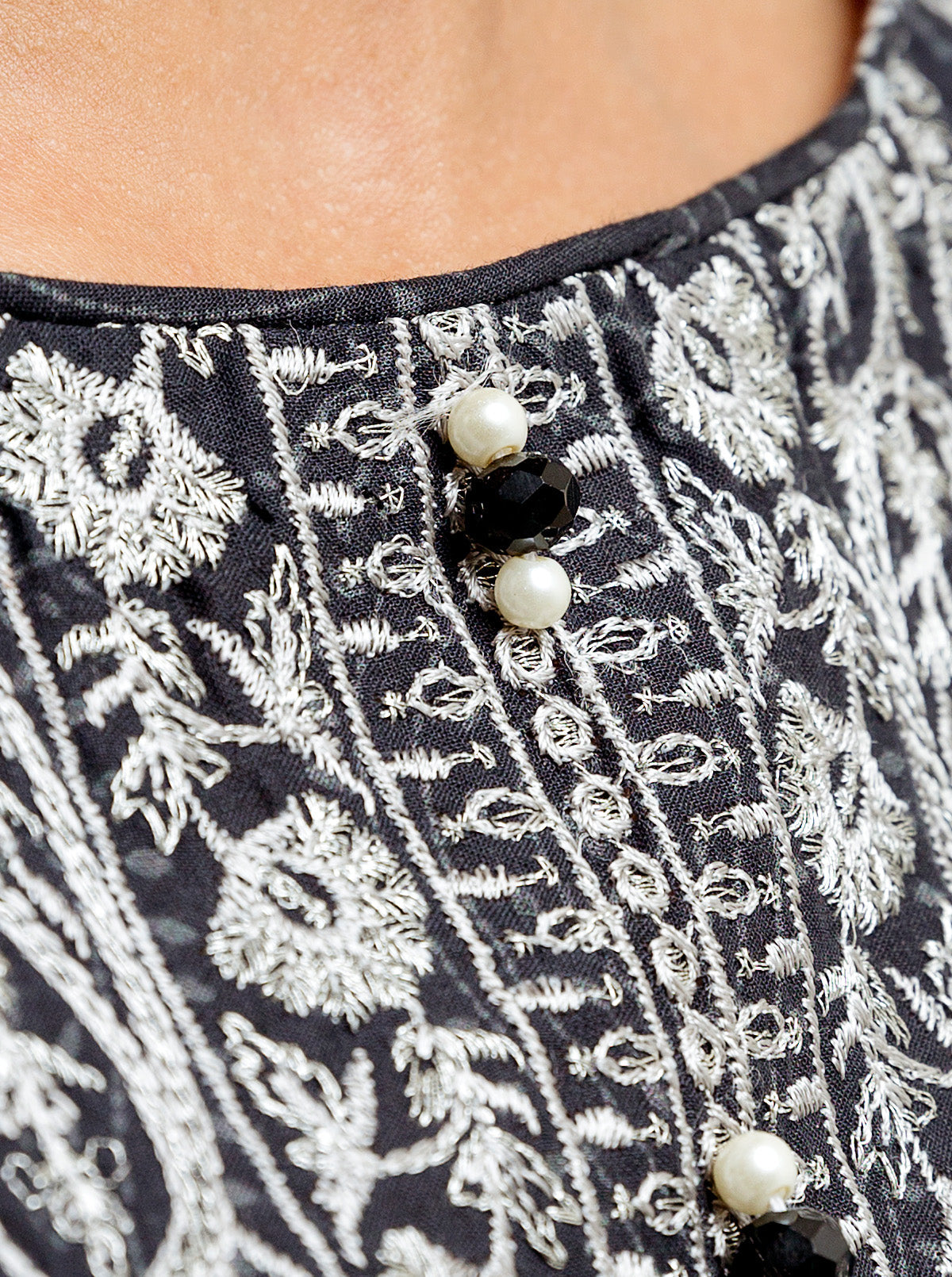 3 PIECE - EMBROIDERED LAWN SUIT - MIDNIGHT DUST MORBAGH SU_22   