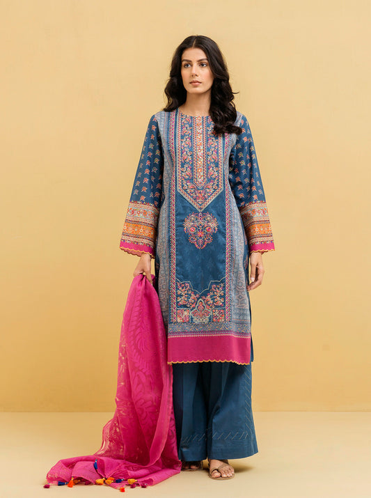 3 PIECE - EMBROIDERED LAWN SUIT - GLAMOUR GLEAM MORBAGH SU_22   