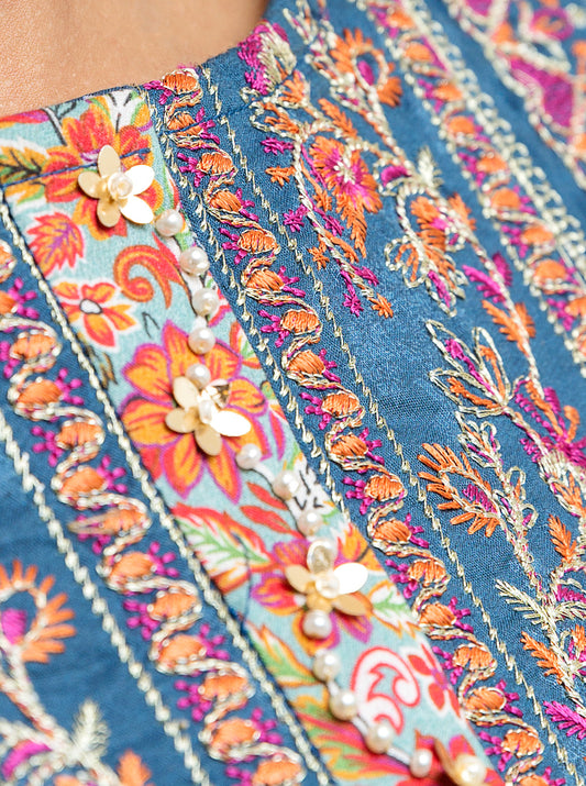 3 PIECE - EMBROIDERED LAWN SUIT - GLAMOUR GLEAM MORBAGH SU_22   