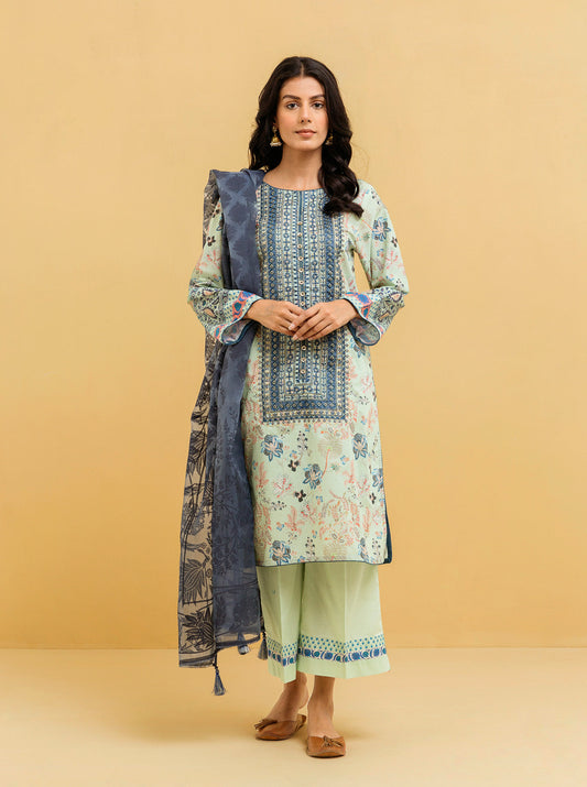 3 PIECE - EMBROIDERED LAWN SUIT - CHINTZ CHARM MORBAGH SU_22   