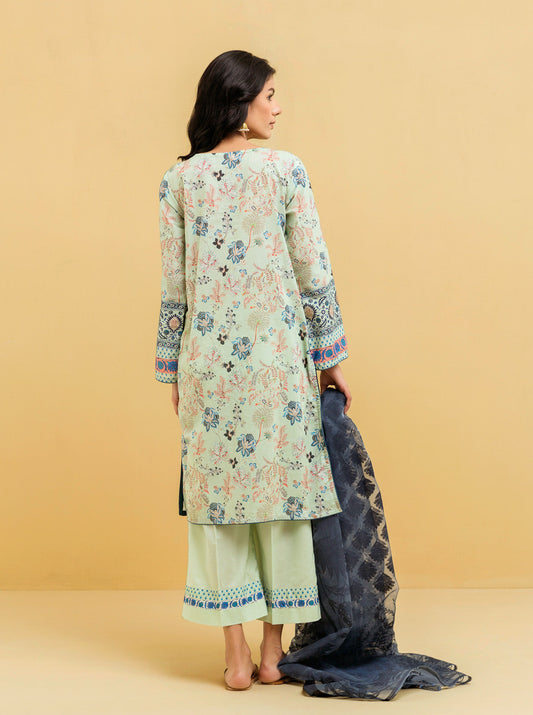 3 PIECE - EMBROIDERED LAWN SUIT - CHINTZ CHARM MORBAGH SU_22   