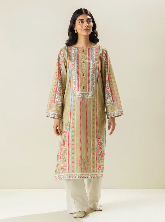 1 PIECE - PRINTED LAWN SHIRT - CHATEAU DE FLORA MORBAGH SU_23   