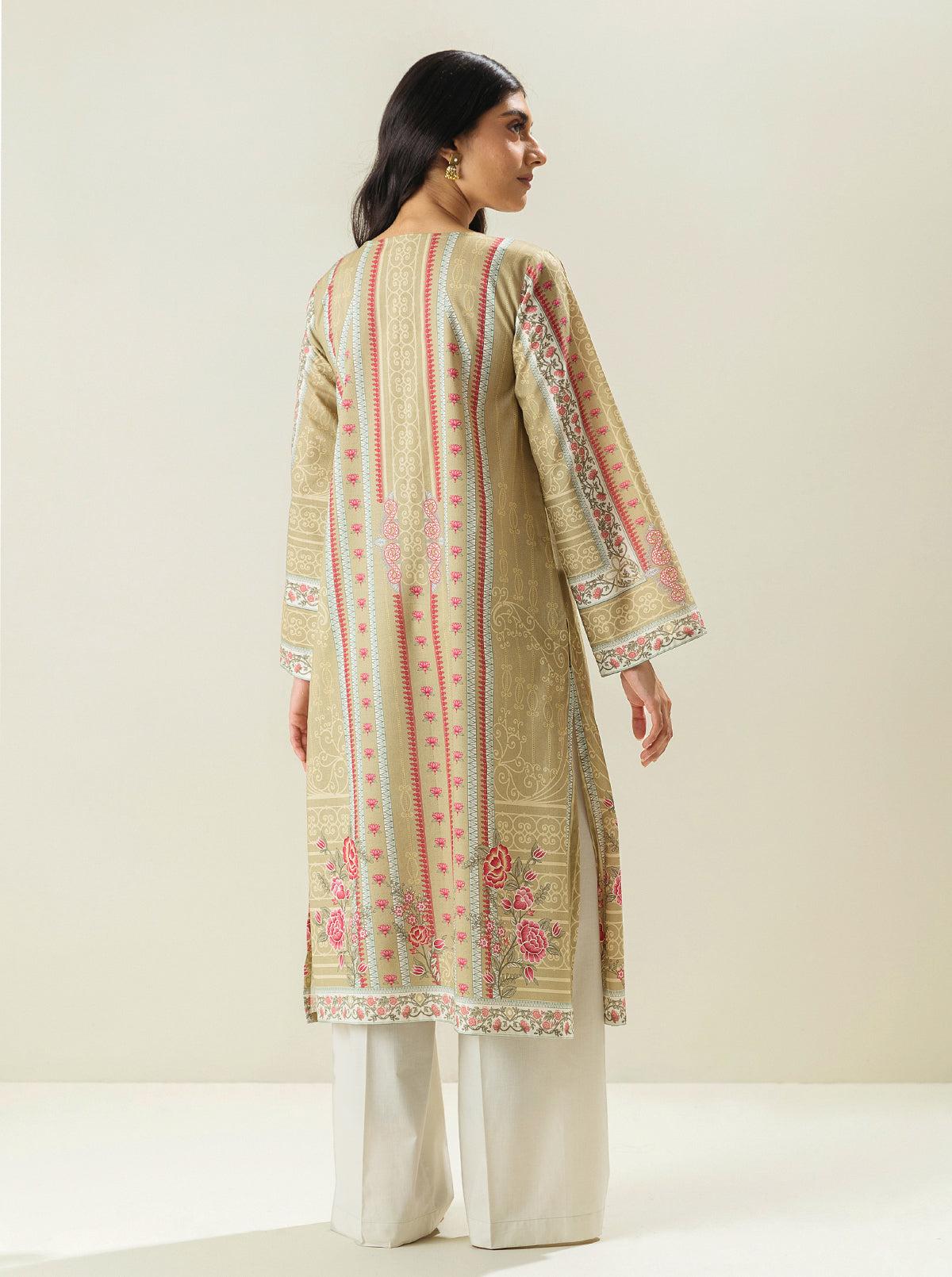 1 PIECE - PRINTED LAWN SHIRT - CHATEAU DE FLORA MORBAGH SU_23   