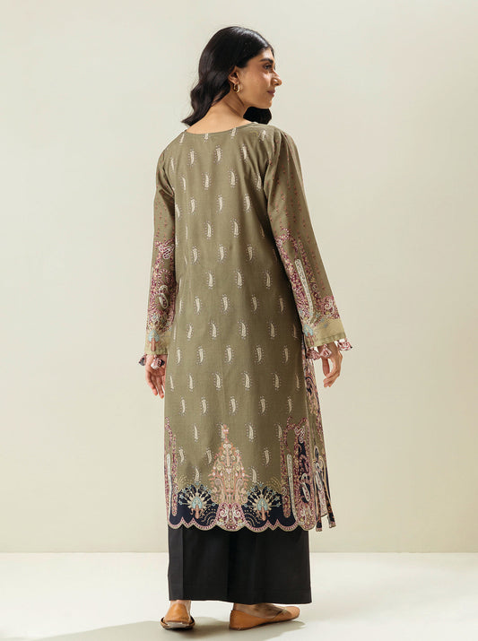 1 PIECE - PRINTED LAWN SHIRT - EXOTIC BLOOM MORBAGH SU_23   