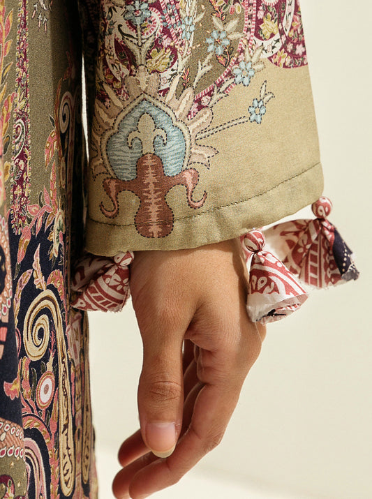 1 PIECE - PRINTED LAWN SHIRT - EXOTIC BLOOM MORBAGH SU_23   