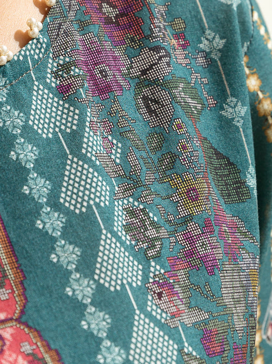 1 PIECE - PRINTED LAWN SHIRT - JIGSAW GRACE MORBAGH SU_23   