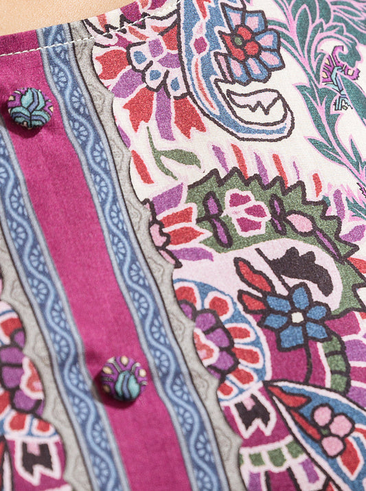 1 PIECE - PRINTED LAWN SHIRT - CHIVE BLOSSOM MORBAGH SU_23   