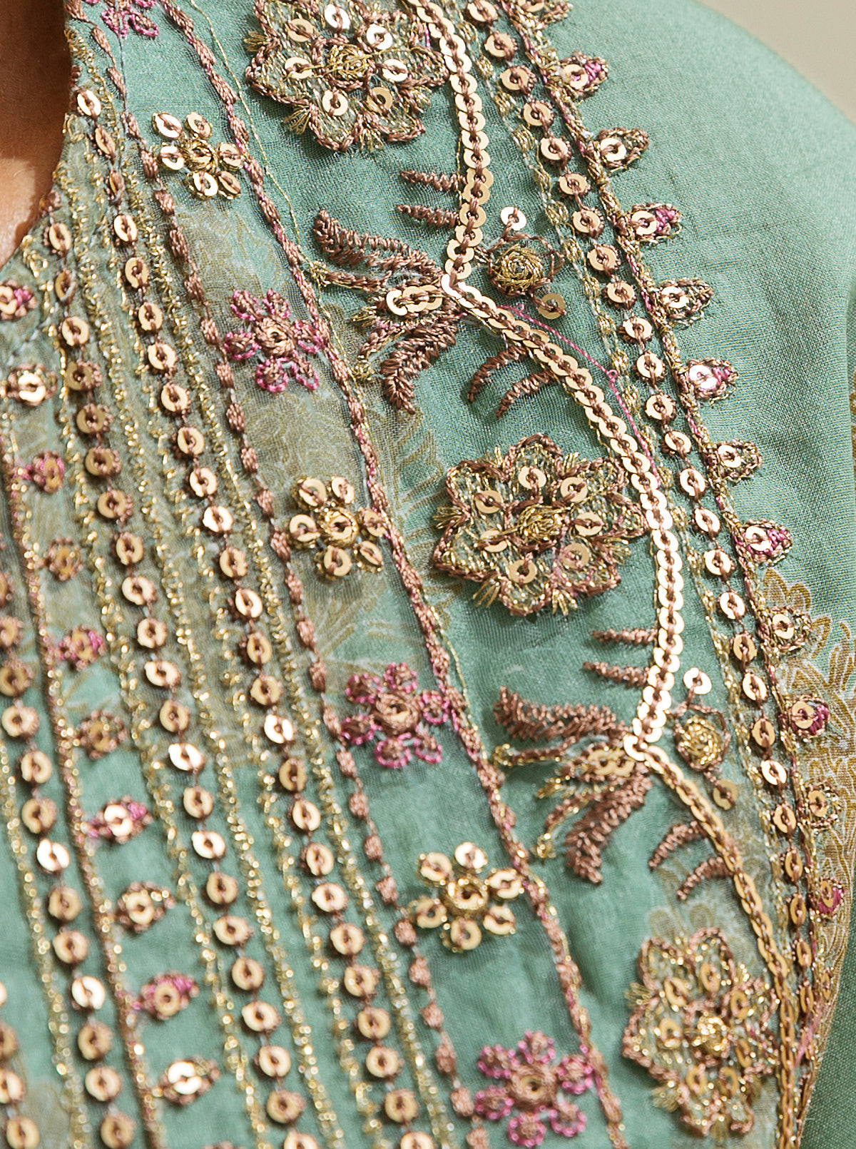 2 PIECE - EMBROIDERD LAWN SUIT - BREEZY SUN MORBAGH SU_23   