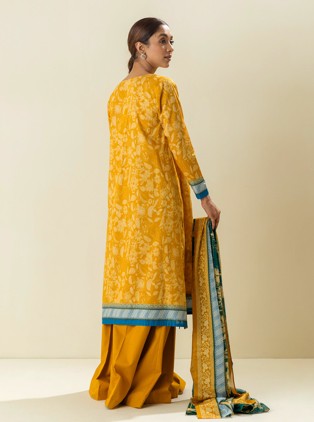 2 PIECE - EMBROIDERD LAWN SUIT - SUNSET STREAM MORBAGH SU_23   