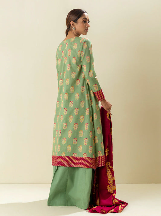 2 PIECE - EMBROIDERD LAWN SUIT - CANDY APPLE MORBAGH SU_23   