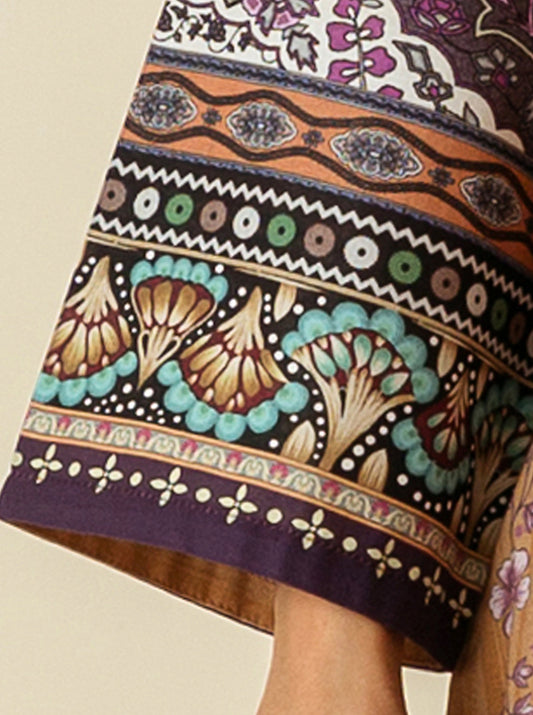 3 PIECE - EMBROIDERD LAWN SUIT - GOLDEN IRIS MORBAGH SU_23   