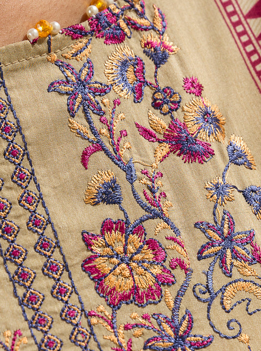 3 PIECE - EMBROIDERD LAWN SUIT - APRICOT DAYDREAM MORBAGH SU_23   