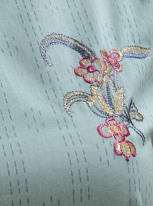 3 PIECE - EMBROIDERED LAWN SUIT - LILAC BREEZE MORBAGH SU_23   