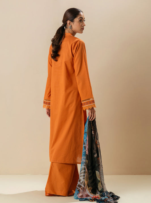 3 PIECE - EMBROIDERD LAWN SUIT - FALL FANTASY MORBAGH SU_23   