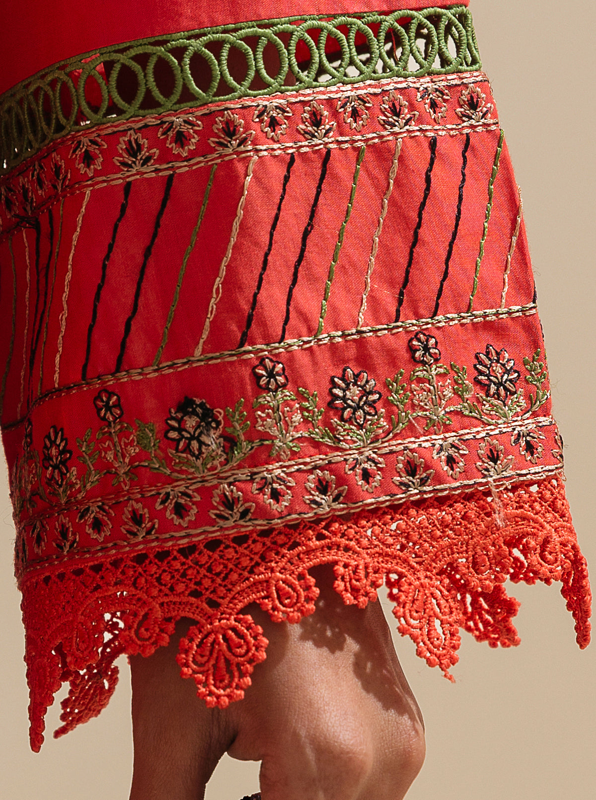 3 PIECE - EMBROIDERED LAWN SUIT - CHERRY EDEN MORBAGH SU_23   